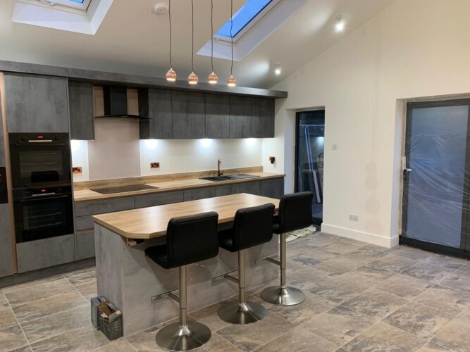 Vaulted kitchen extension 2